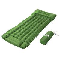 Thumbnail for Weisshorn Self Inflating Mattress Camping Sleeping Mat Air Bed Pad Single Pillow