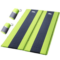 Thumbnail for Weisshorn Self Inflating Mattress Camping Sleeping Mat Air Bed Pad Double Green