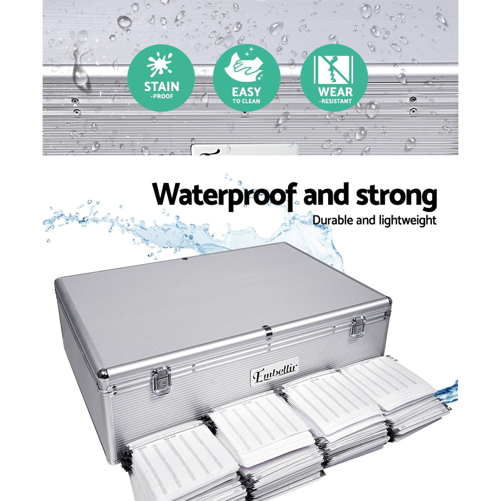 4 Pcs Set Stackable Desktop storage Box Drawer Transparent Plastic Stationery Cosmetic Organizer Box(White)