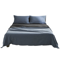 Thumbnail for Cosy Club Cotton Bed Sheets Set Navy Grey Cover Double