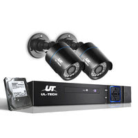 Thumbnail for UL-tech CCTV Security System 4CH DVR 2 Cameras 2TB Hard Drive