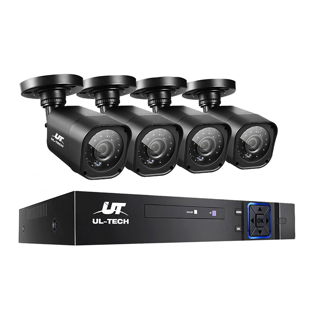 UL-tech CCTV Security System 4CH DVR 4 Cameras 1080p