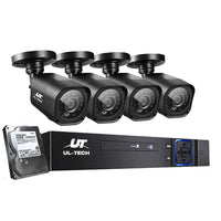 Thumbnail for UL-tech CCTV Security System 4CH DVR 4 Cameras 1TB Hard Drive