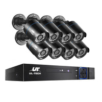 Thumbnail for UL-tech CCTV Security System 8CH DVR 8 Cameras 1080p