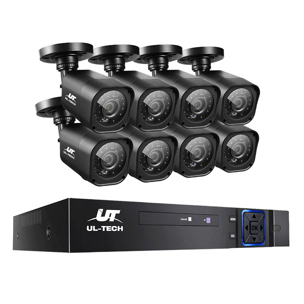 UL-tech CCTV Security System 8CH DVR 8 Cameras 1080p