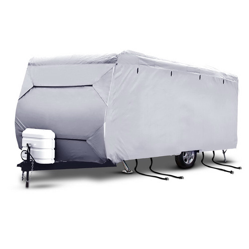 Instahut Tarp Tarpaulin 5x6m Canvas Heavy Duty Camping Cover Clear