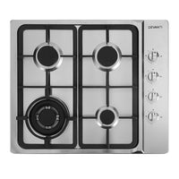 Thumbnail for Devanti Gas Cooktop 60cm Stove Hob Silvir