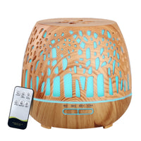 Thumbnail for Devanti Aroma Diffuser Aromatherapy Wood Grain 400ml