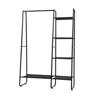 Thumbnail for Artiss Clothes Rack Coat Stand 150cm Hanger Closet Black