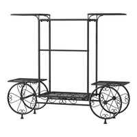 Thumbnail for Artiss Plant Stand 6 Tier Iron 4 Wheeler