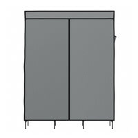 Thumbnail for Artiss Large Portable Clothes Closet Wardrobe with Shelf Grey