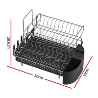 Thumbnail for Cefito Dish Rack Drying Drainer Cup Holder Cutlery Tray Kitchen Organiser 2-Tier