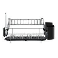 Thumbnail for Cefito Dish Rack Drying Drainer Cup Holder Cutlery Tray Kitchen Organiser 2-Tier