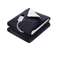 Thumbnail for Giselle Electric Throw Rug Heated Blanket Fleece Charcoal