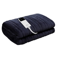 Thumbnail for Giselle Bedding Heated Electric Throw Rug Fleece Sunggle Blanket Washable Charcoal