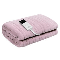 Thumbnail for Giselle Electric Throw Rug Heated Blanket Fleece Pink