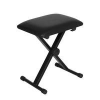 Thumbnail for Alpha Piano Stool Adjustable Height Keyboard Seat Portable Bench Chair Black