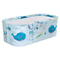 Thumbnail for Weisshorn Foldable Bathtub PVC Spa Bucket Inflatable Cushion 132x65cm Blue