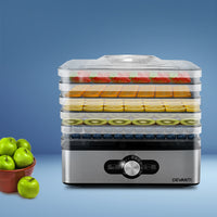 Thumbnail for Devanti 5 Trays Food Dehydrator Stainless Steel Tray