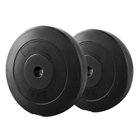 Thumbnail for Everfit Weight Plates Standard 2X 5kg Barbell Plate Weight Lifting