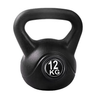 Thumbnail for Everfit 12kg Kettlebell Set Weight Lifting Bench Dumbbells Kettle Bell Gym Home