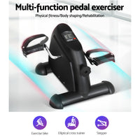 Thumbnail for Everfit Pedal Exerciser Mini Exercise Bike Cross Trainer Black