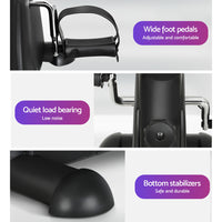Thumbnail for Everfit Pedal Exerciser Mini Exercise Bike Cross Trainer Black