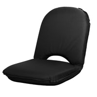 Thumbnail for Artiss Floor Lounge Sofa Camping Chair Black