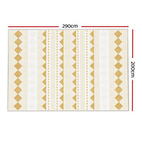 Thumbnail for Artiss Floor Rugs 200x290cm Washable Area Mat Large Carpet Soft Short Pile Ella