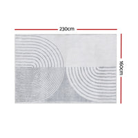 Thumbnail for Artiss Floor Rugs 160x230cm Washable Area Mat Large Carpet Faux Rabbit Fur Cyril