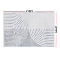Thumbnail for Artiss Floor Rugs 200x290cm Washable Area Mat Large Carpet Faux Rabbit Fur Cyril