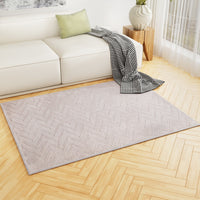 Thumbnail for Artiss Floor Rugs 120x160cm Washable Area Mat Large Carpet Microfiber Ripple