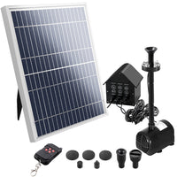 Thumbnail for Gardeon Solar Pond Pump with Battery Kit LED Lights 8.8 FT