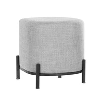 Thumbnail for Artiss Ottoman Foot Stool Square Linen Grey