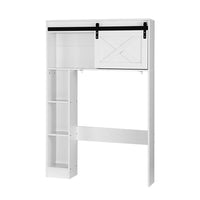 Thumbnail for Artiss Bathroom Cabinet Over the Toilet Storage Organiser Laundry Shelf 128cm