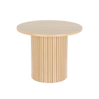Thumbnail for Artiss Coffee Table Round Side Table Fluted Base PIIA