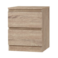 Thumbnail for Artiss Bedside Table 2 Drawers - PEPE Oak