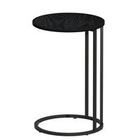 Thumbnail for Artiss Coffee Table Side Table Round Black Martha