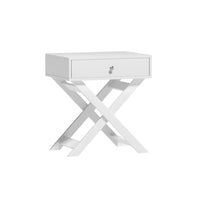 Thumbnail for Artiss Bedside Table Drawers Side Table Storage Cabinet Nightstand White QARA