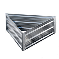 Thumbnail for Greenfingers Garden Bed 86x86x30cm Planter Box Raised Container Galvanised Herb
