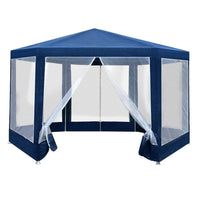 Thumbnail for Instahut Gazebo?2x2m Marquee Wedding Party Tent Outdoor Camping Mesh Wall Canopy Shade Gazebos Navy