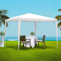 Thumbnail for Instahut Gazebo 3x3m Wedding Party Marquee Tent Outdoor Event Camping Canopy Shade White