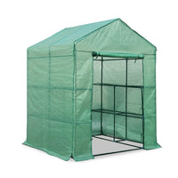 Thumbnail for Greenfingers Greenhouse 1.4x1.55x2M Walk in Green House Tunnel Plant Garden Shed 8 Shelves