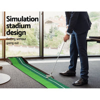 Thumbnail for Everfit 3M Golf Putting Practice Mat Auto Return Putter Indoor Outdoor Training