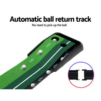 Thumbnail for Everfit 3M Golf Putting Practice Mat Auto Return Putter Indoor Outdoor Training