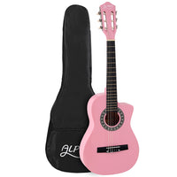 Thumbnail for Alpha 34 Inch Classical Guitar Wooden Body Nylon String Beginner Kids Gift Pink