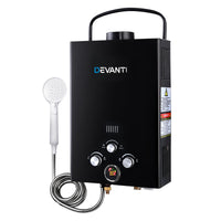 Thumbnail for Devanti Portable Gas Water Heater 8L/Min LPG System Black