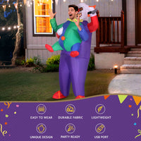 Thumbnail for Inflatable Clown Costume Adult Suit Blow Up Party Fancy Dress Halloween Cosplay