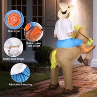 Thumbnail for Inflatable Cowboy Costume Adult Suit Blow Up Party Fancy Dress Halloween Cosplay