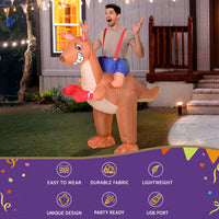 Thumbnail for Inflatable Kangaroo Costume Adult Suit Blow Up Party Fancy Dress Halloween Cosplay